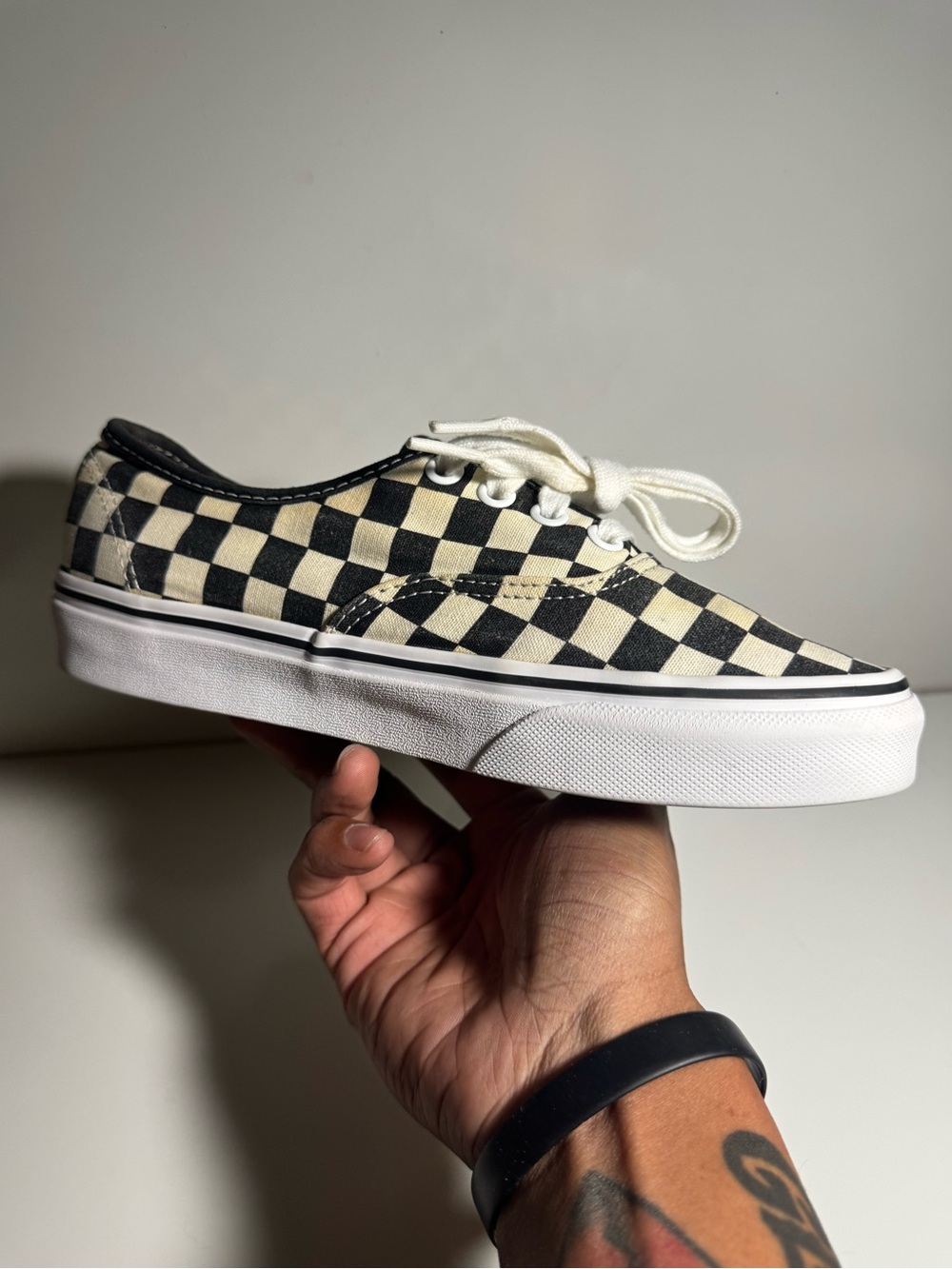 Vans Classic Checkerboard “Golden Coast” Black/Cream Women’s Size 6.5 - Picture 4 of 12